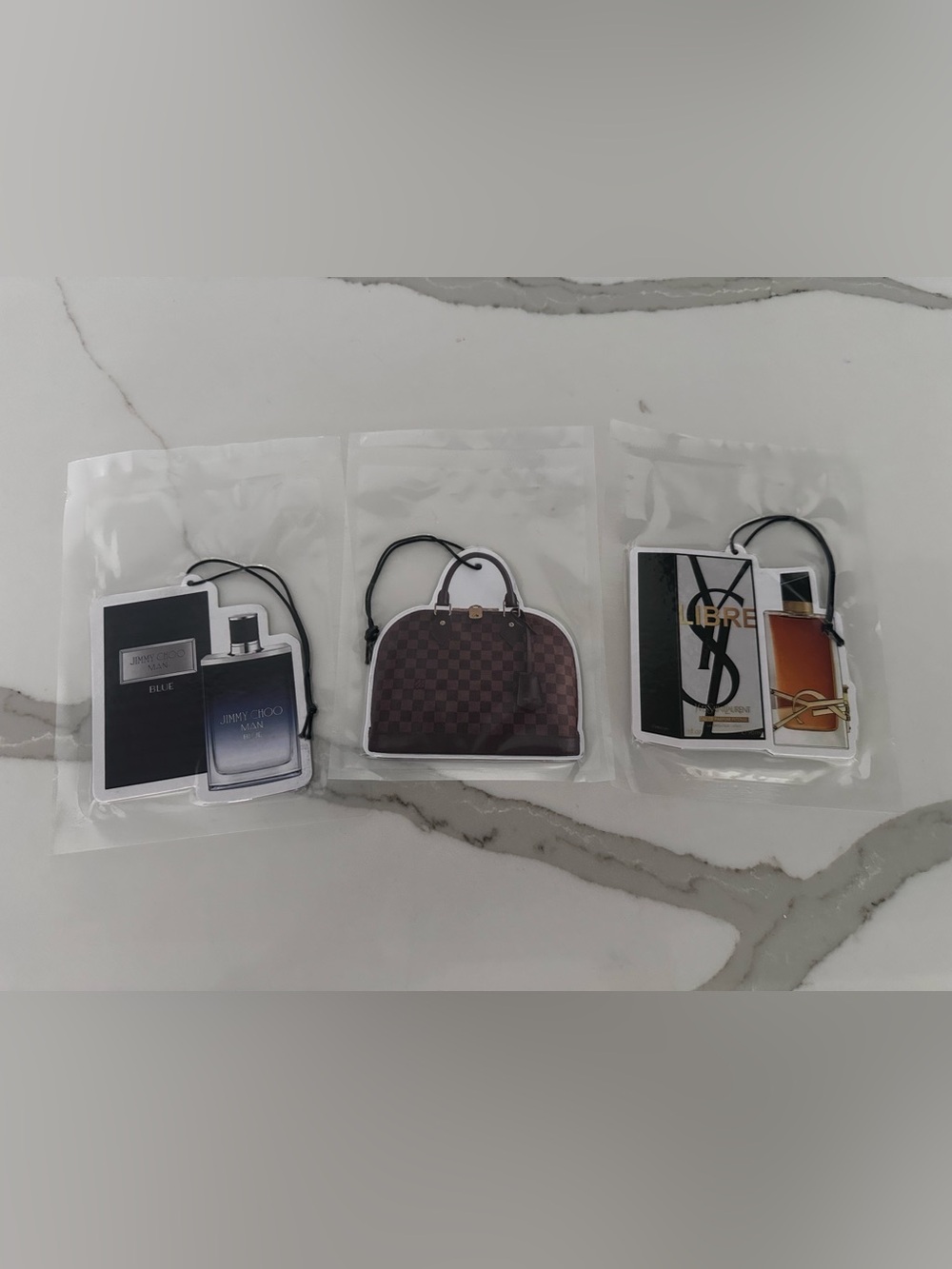 Jimmy Choo, LV and YSL fragrance cards (New) Trio
